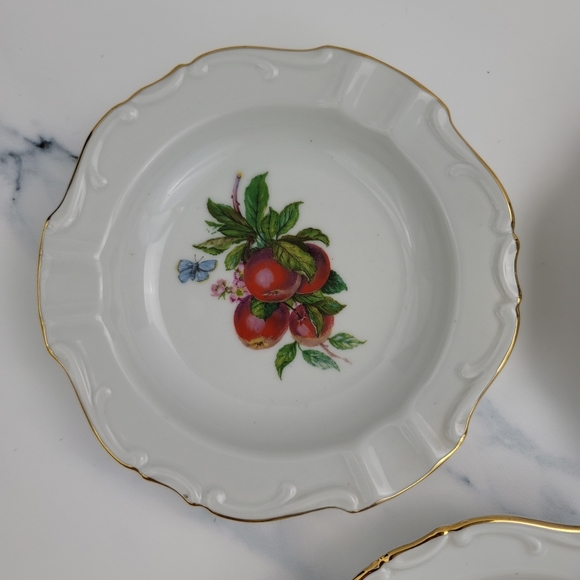 (3) 1950's Western Germany Porcelain Ashtrays - Picture 6 of 15